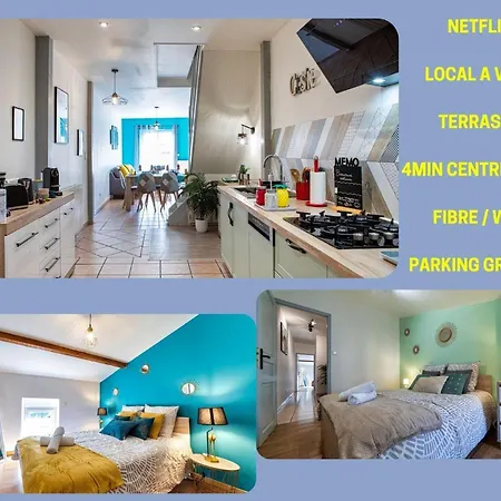 T3 Gaillac St-Jean-Fibre-Netflix-Parking Exterior foto